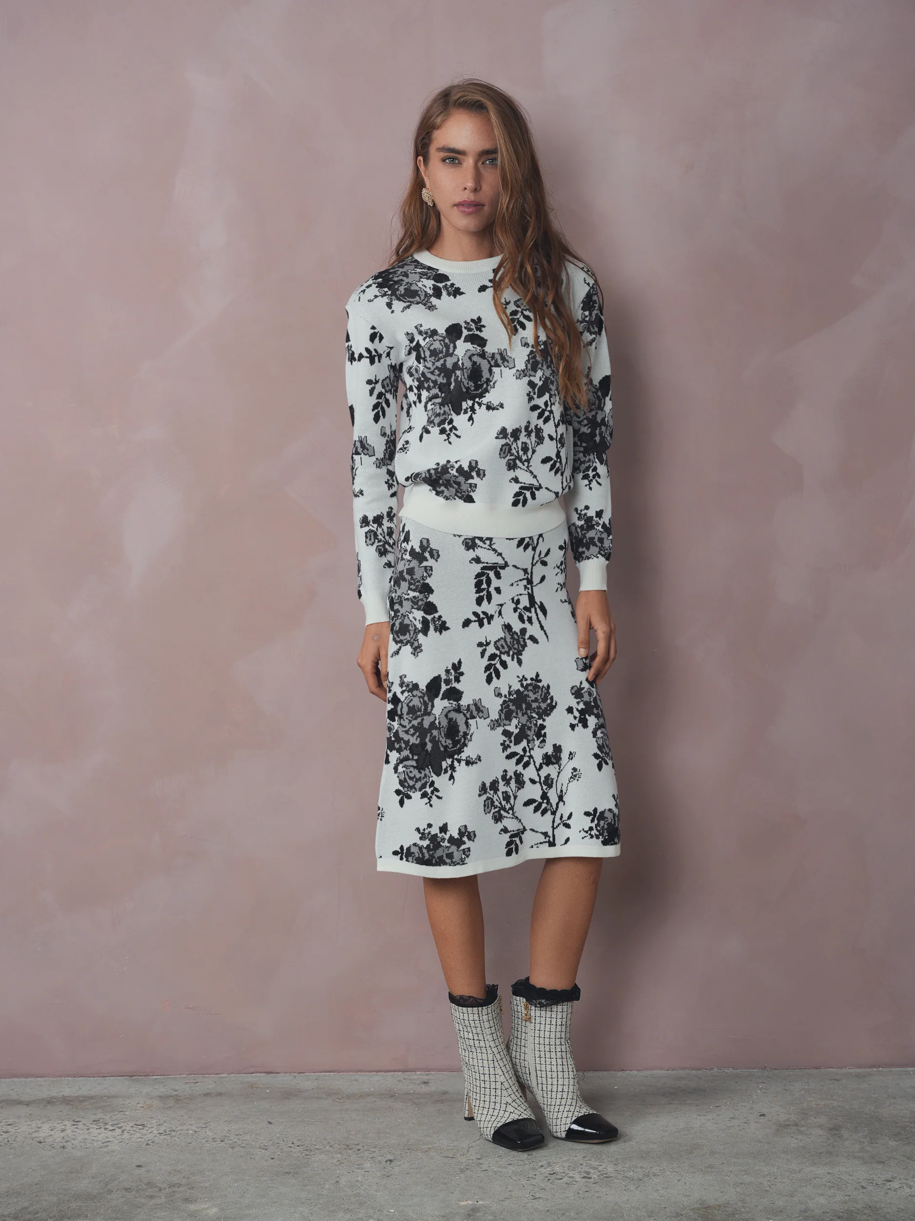 Jacquard Knit Skirt - Image 8