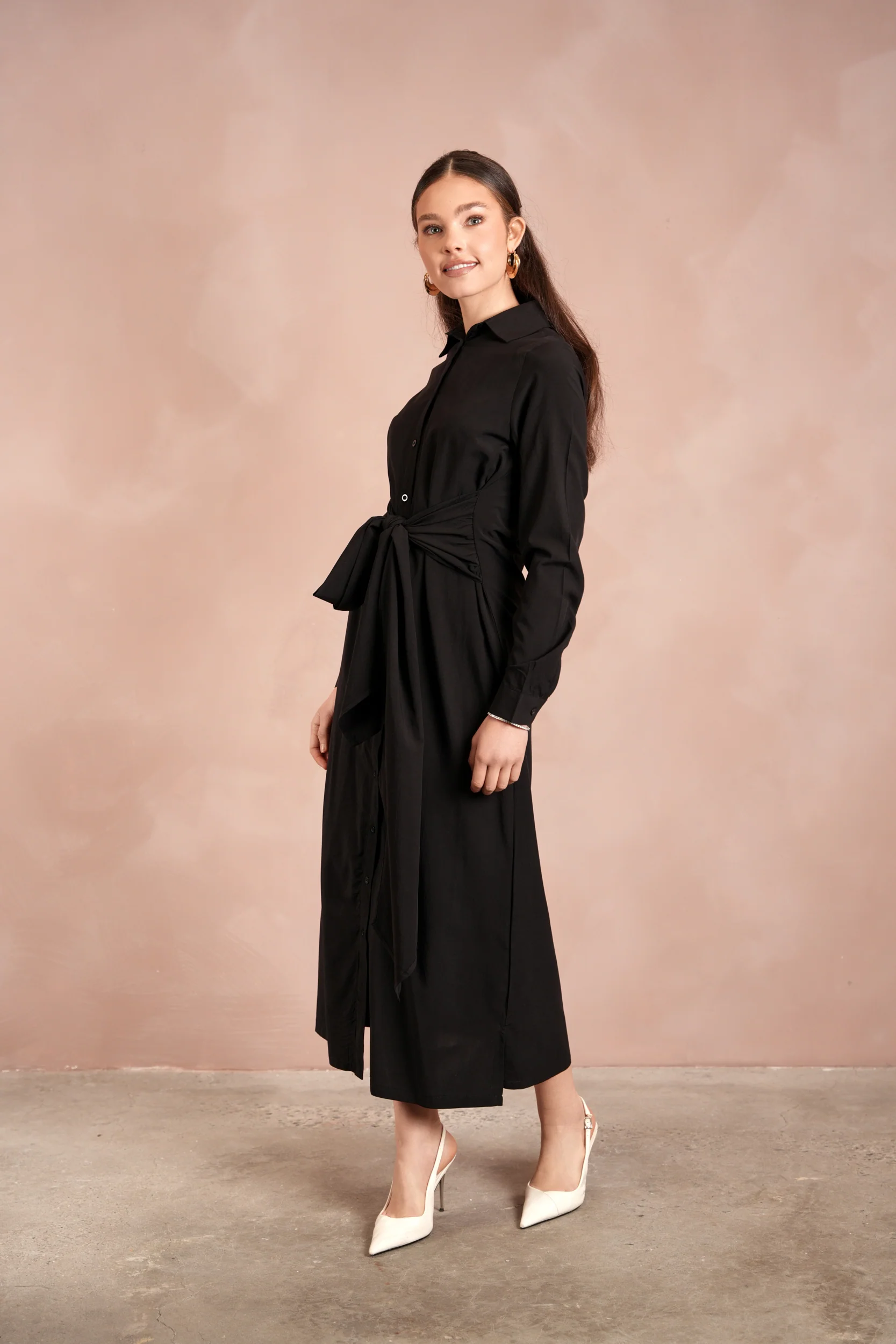 Tie-Front Shirt Dress - Image 11