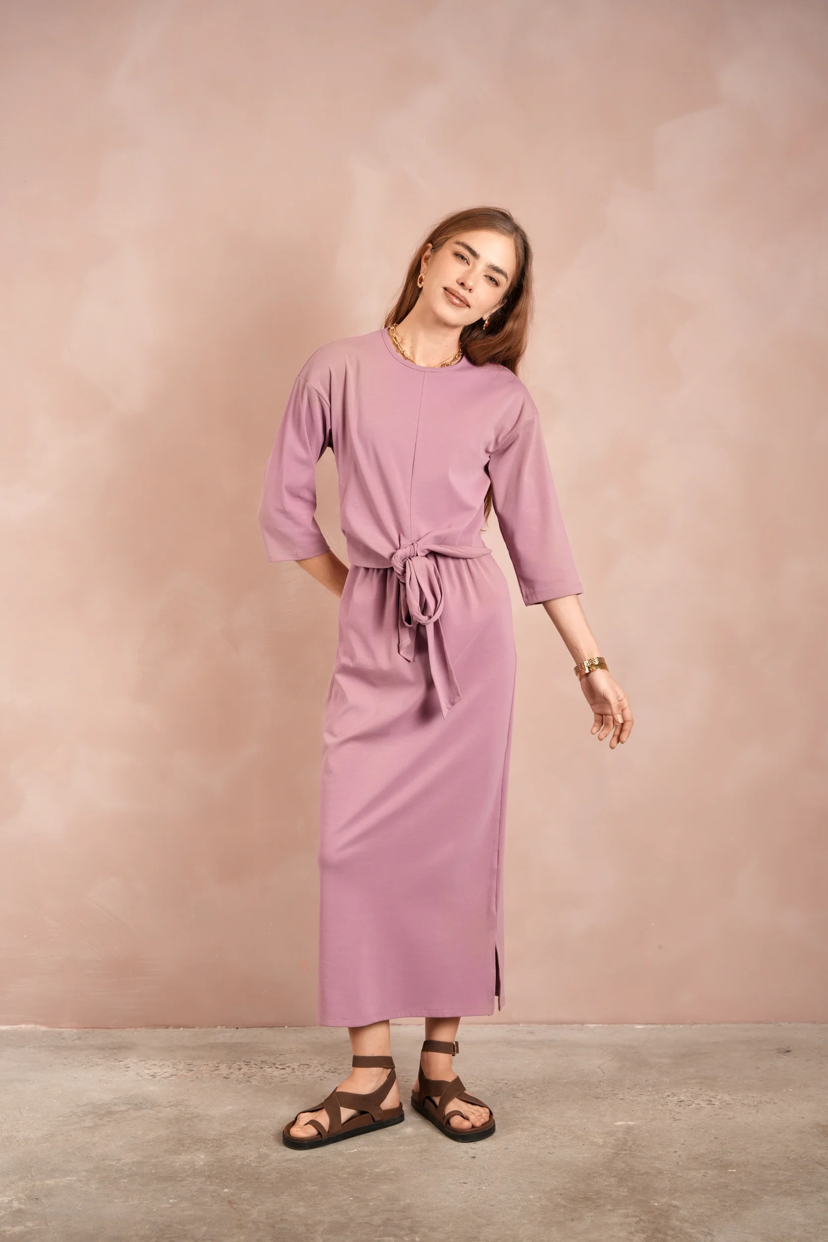 Tie T-Shirt Dress - Image 3