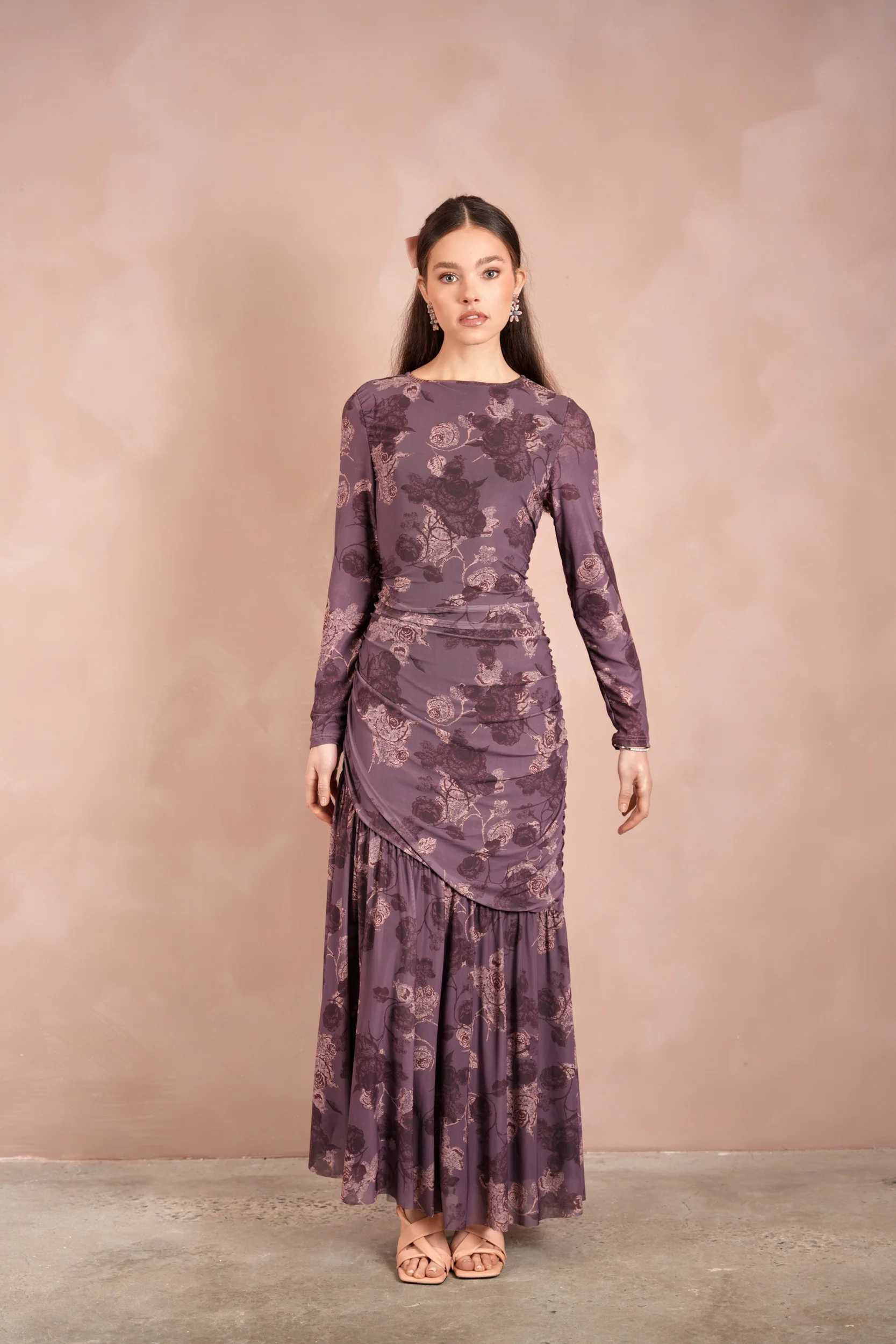 The Monte Mesh Ruched Dress - Image 4