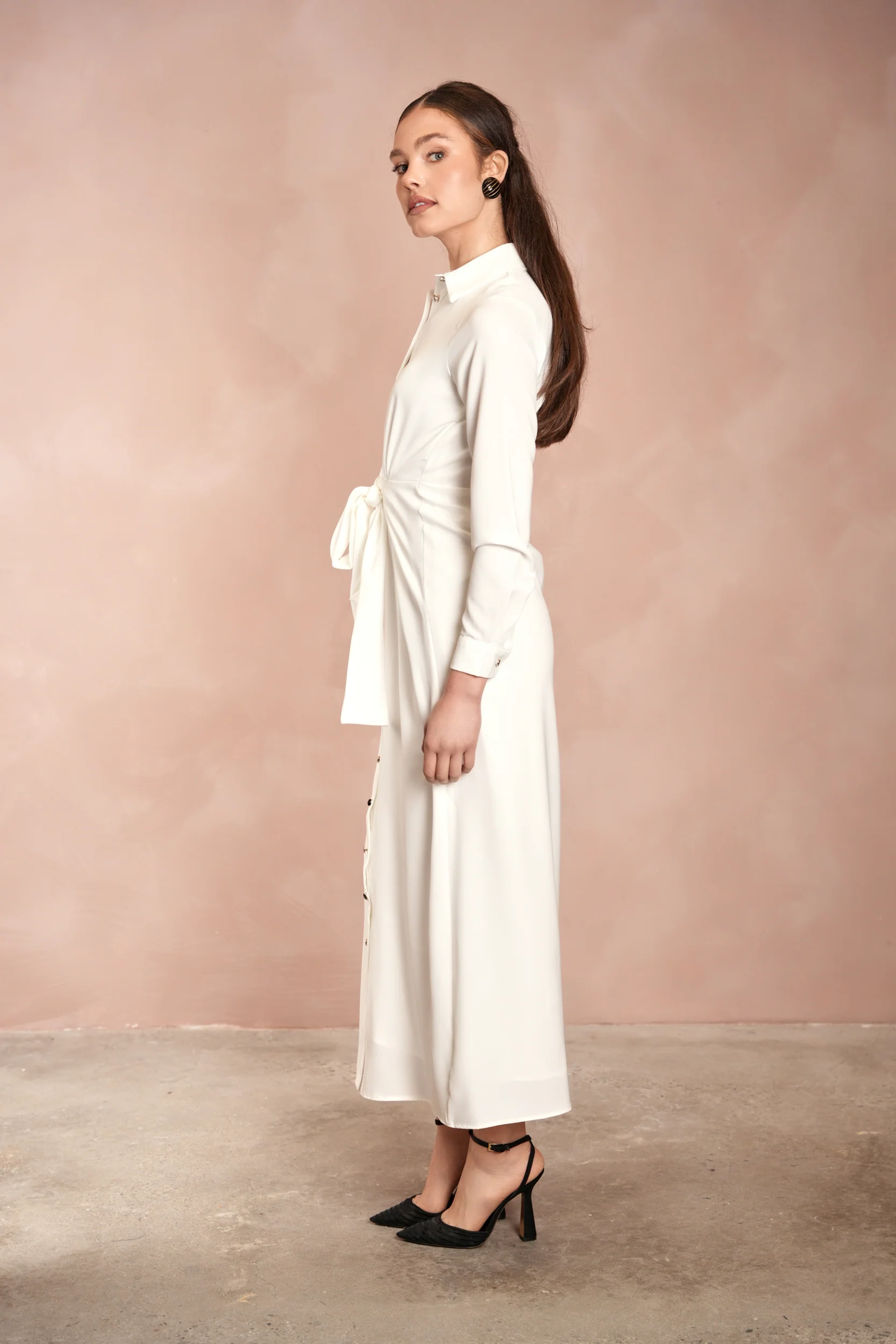 Tie Wrap Shirtdress - Image 8