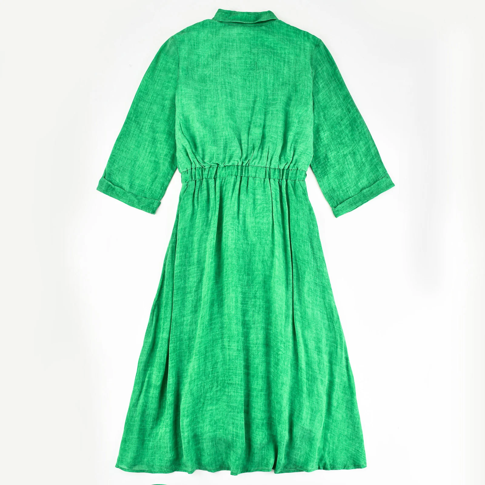 Tie Dress With Collar - Image 21