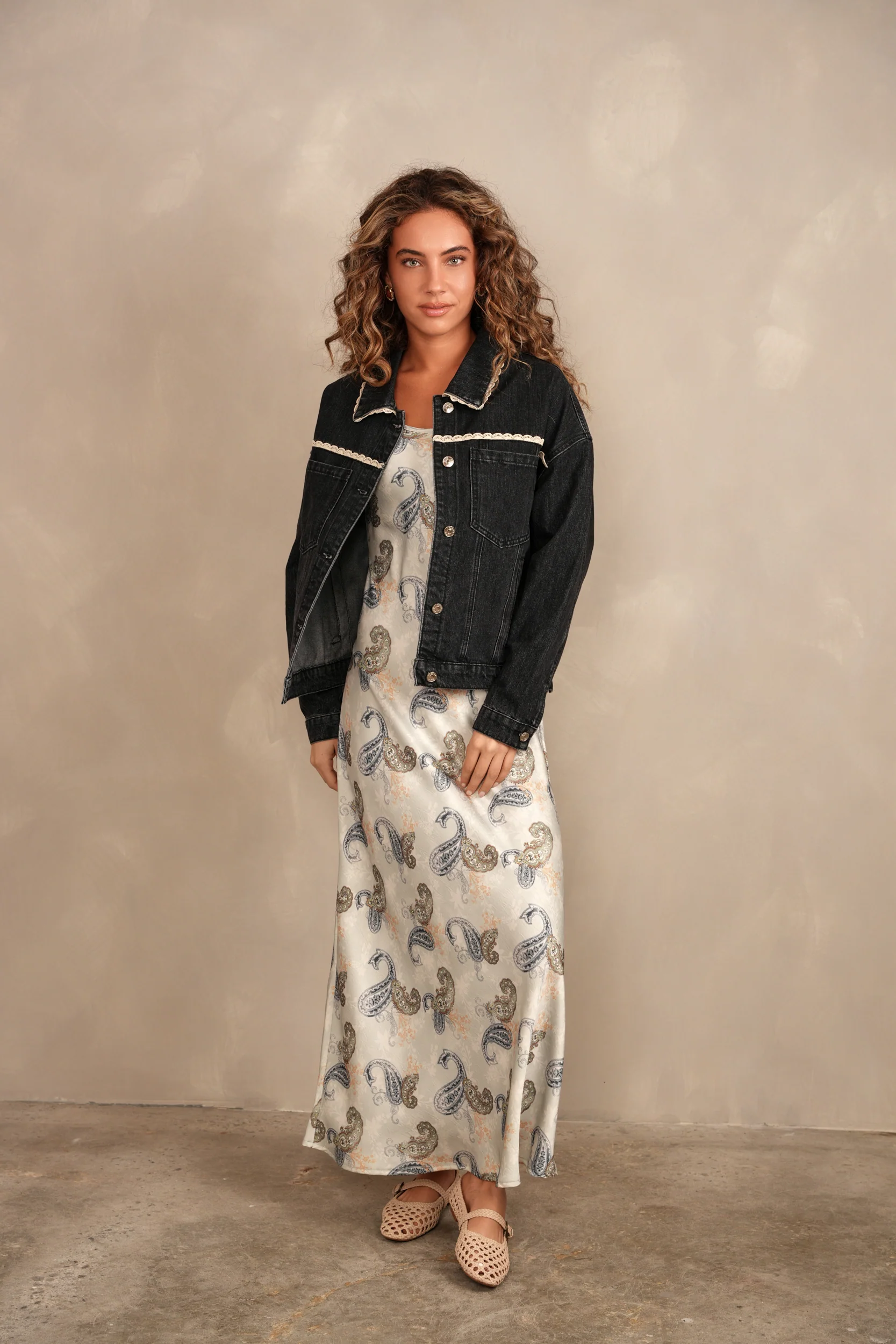 Print Slip Dress - Image 4