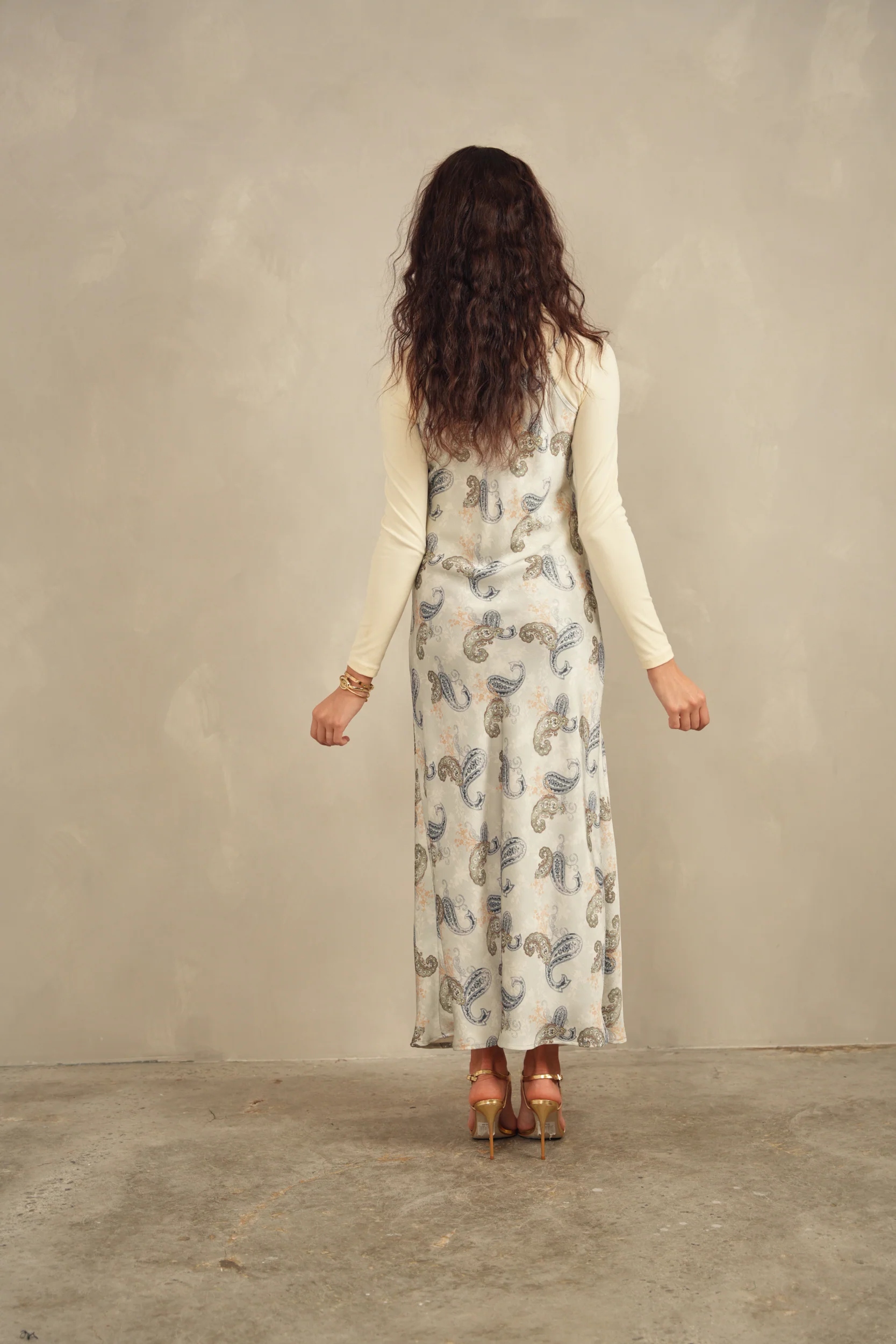 Print Slip Dress - Image 7