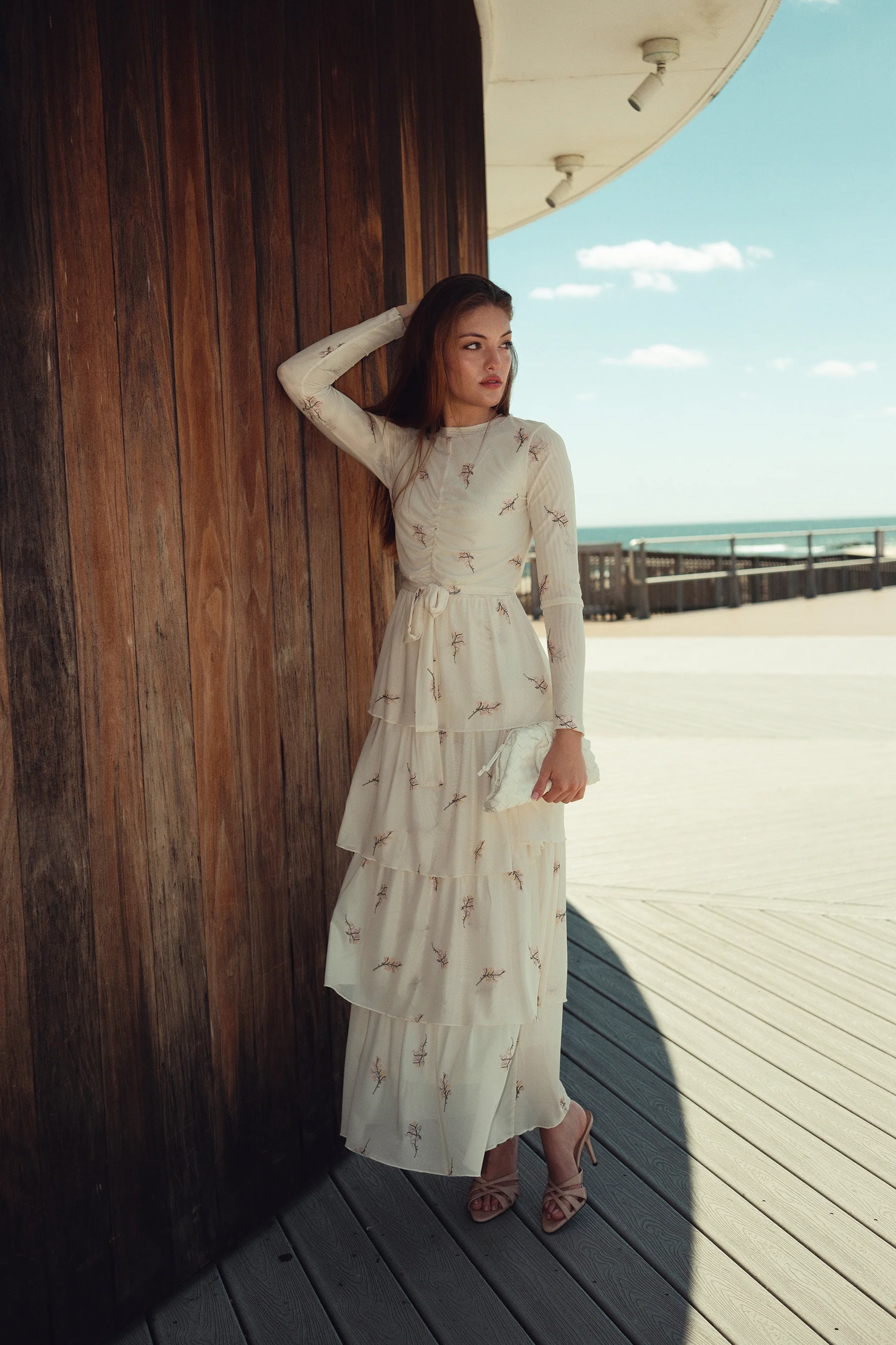 Mesh Layered Maxi Dress