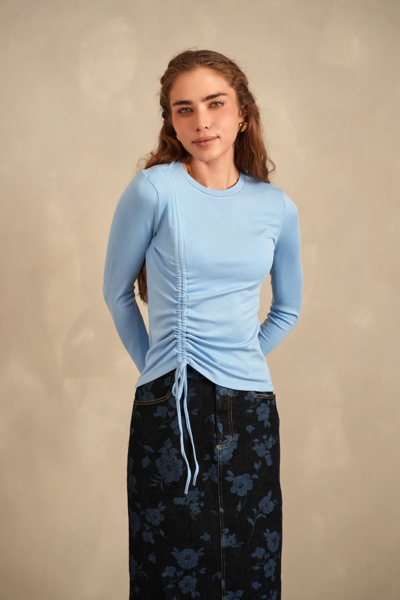 Soft Rib Ruched Top - Image 7