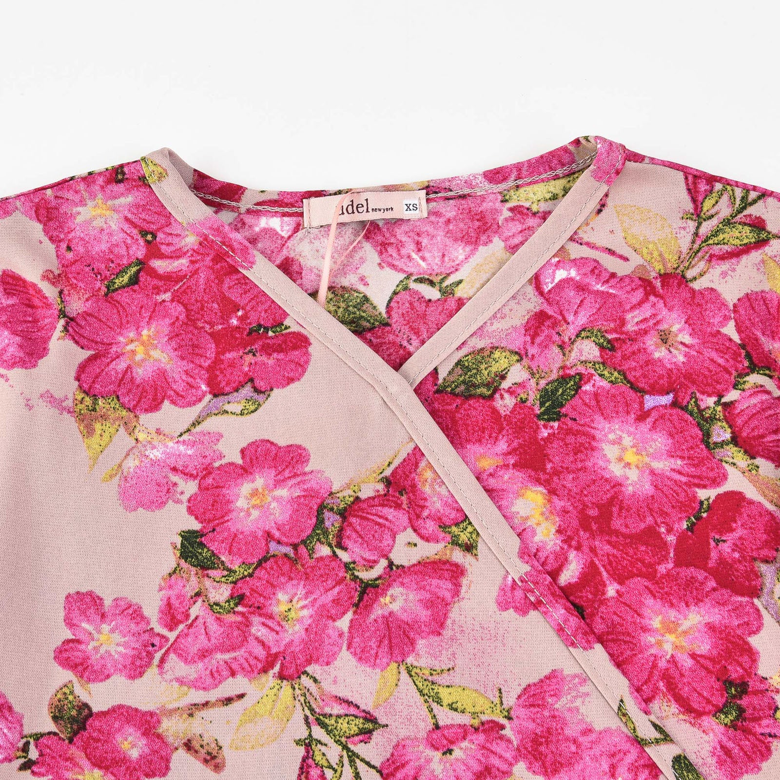 Print Satin Wrap Top - Image 16