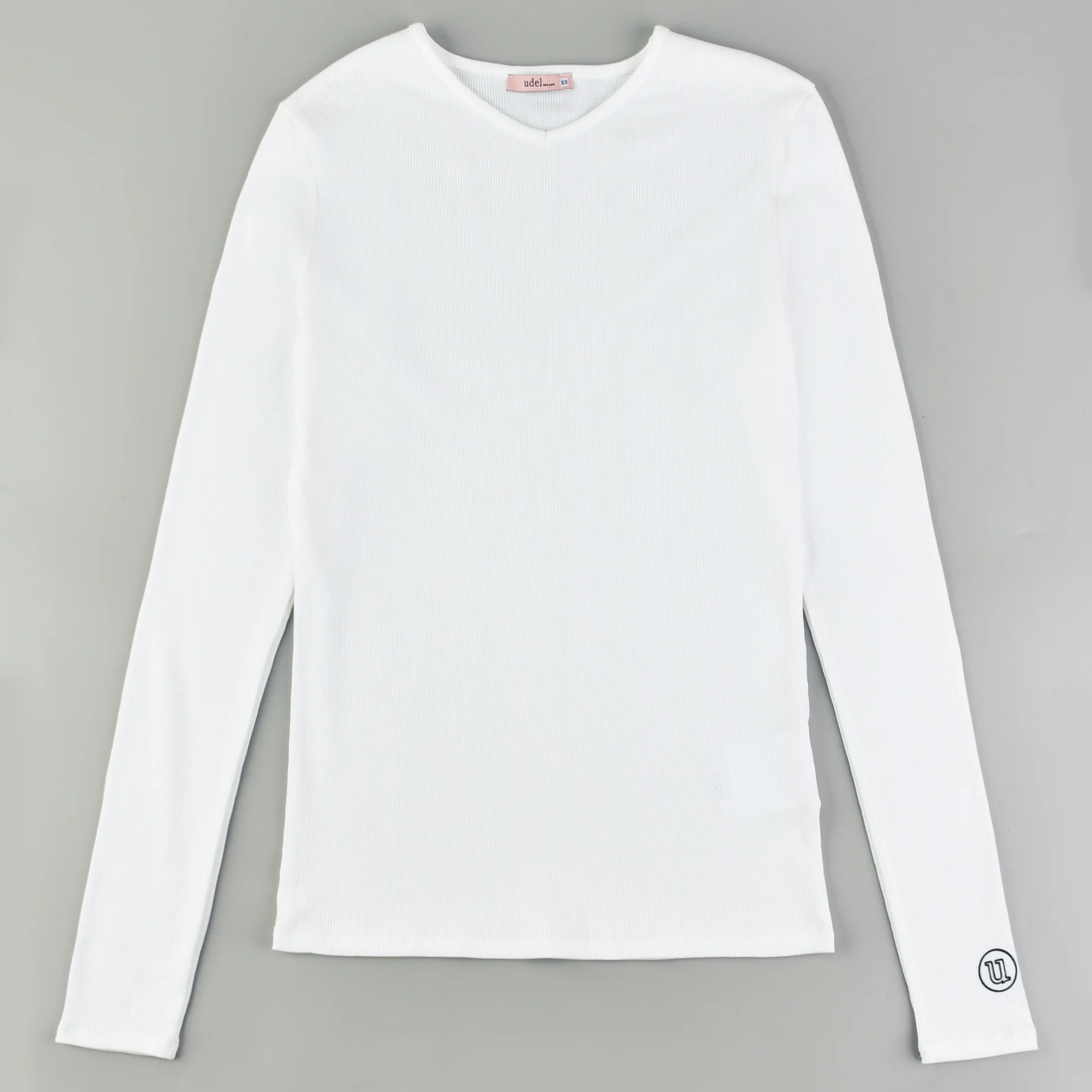 Rib Tee w/ V-Neck - Image 11