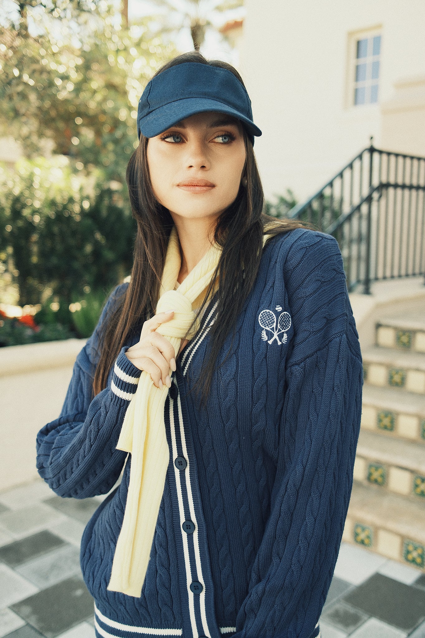 Knitted Tennis Cardigan