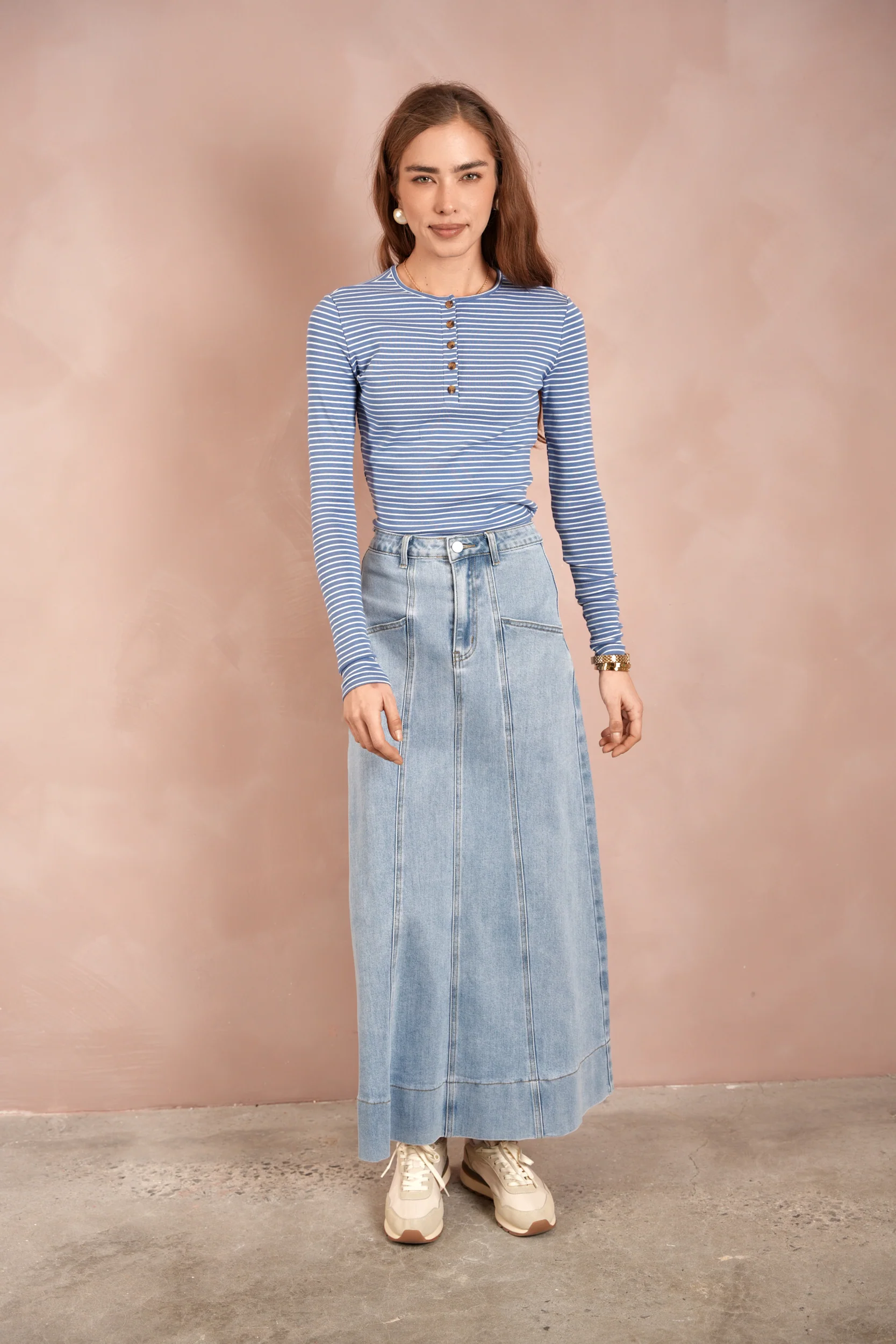 Striped Cotton Tee - Image 3