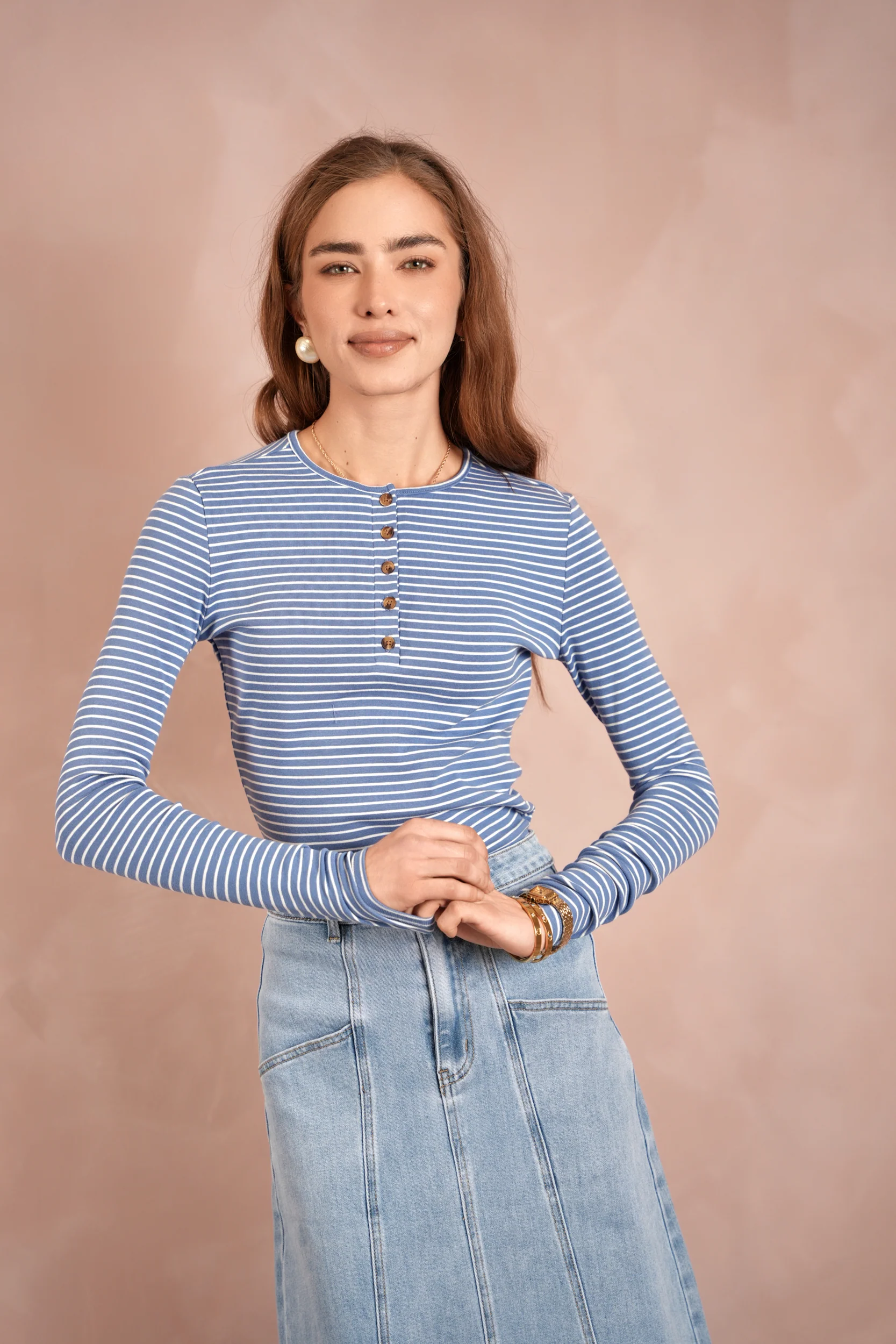Striped Cotton Tee - Image 4
