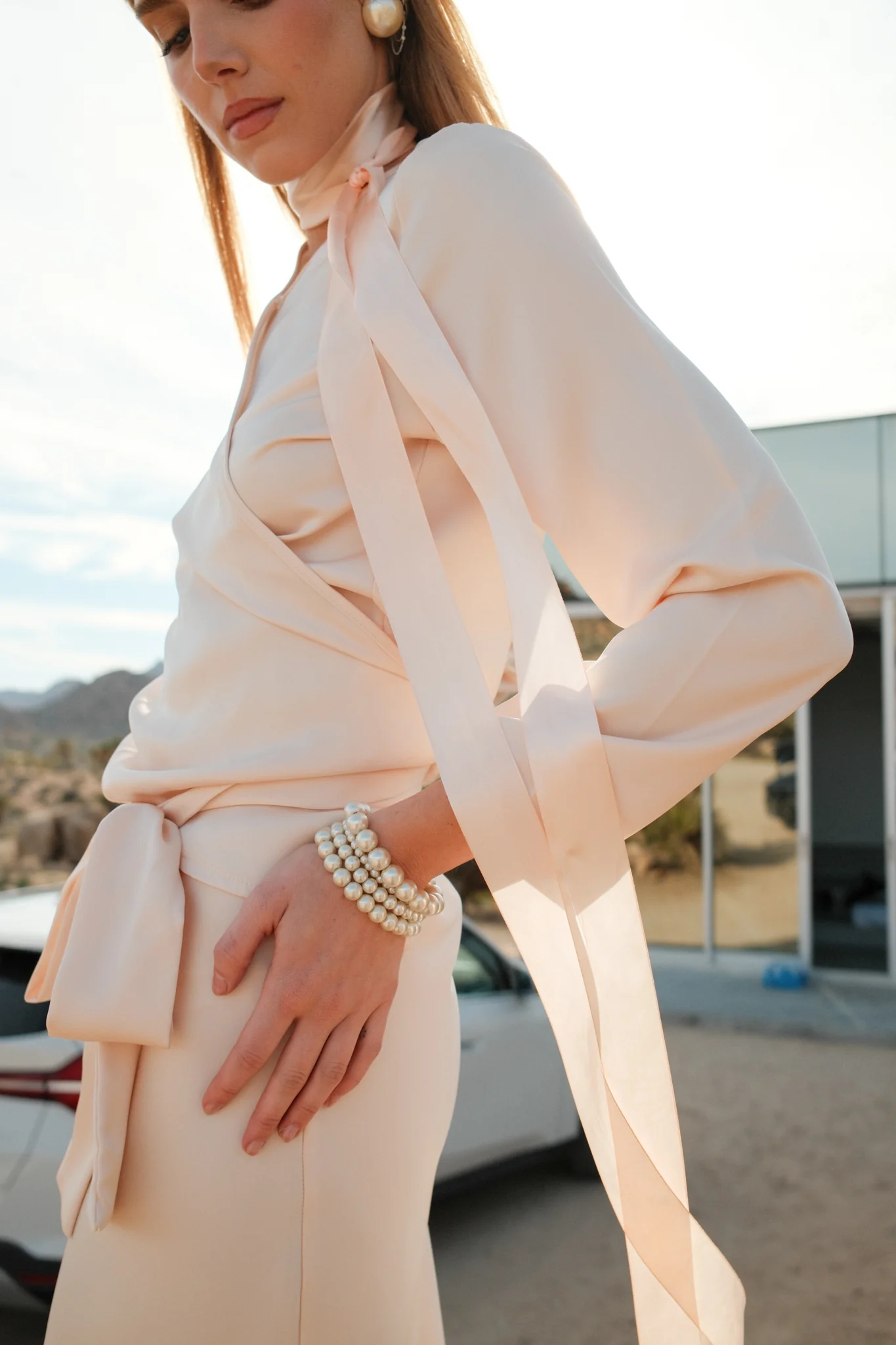 Satin Wrap Top - Image 31