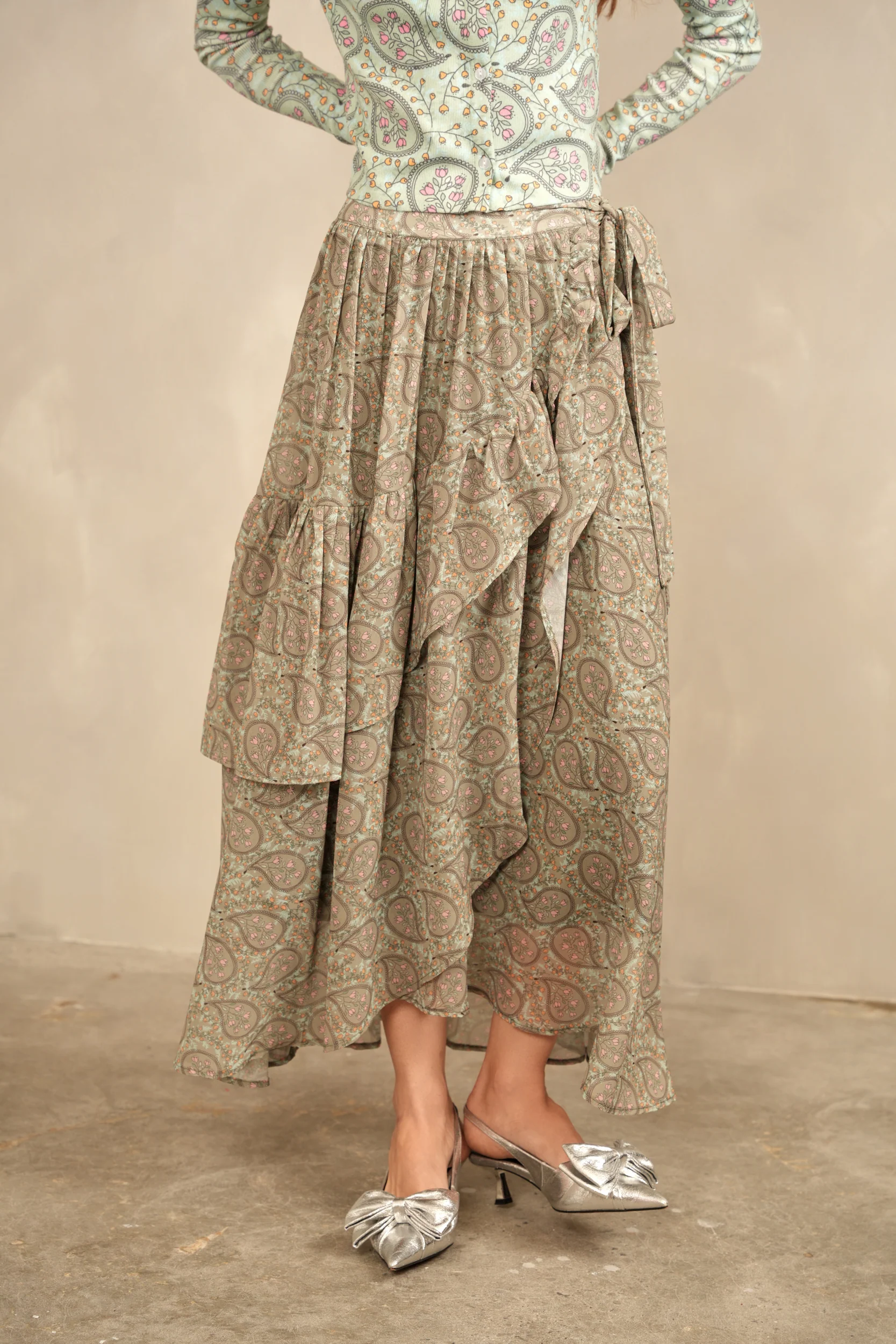Tie Layered Skirt - Image 5