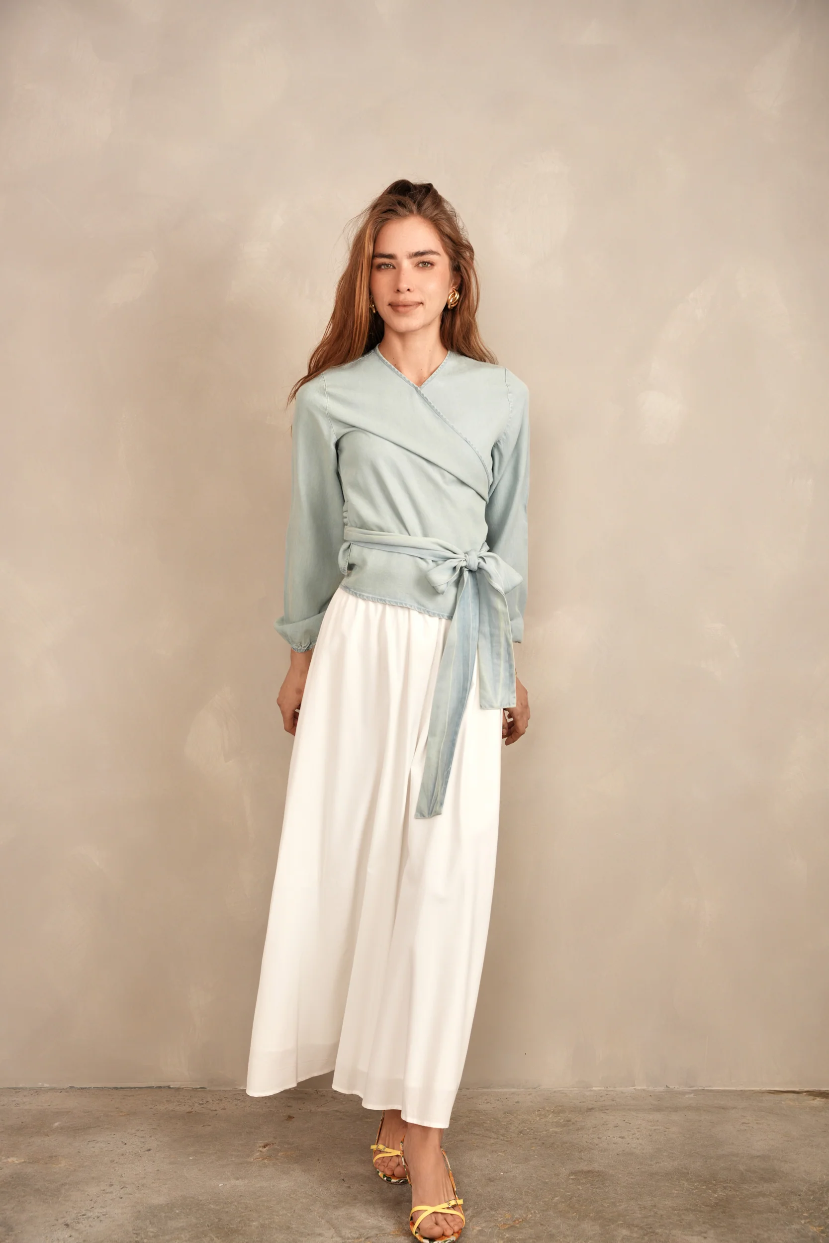 Elastic Waist Flared Skirt - Image 11