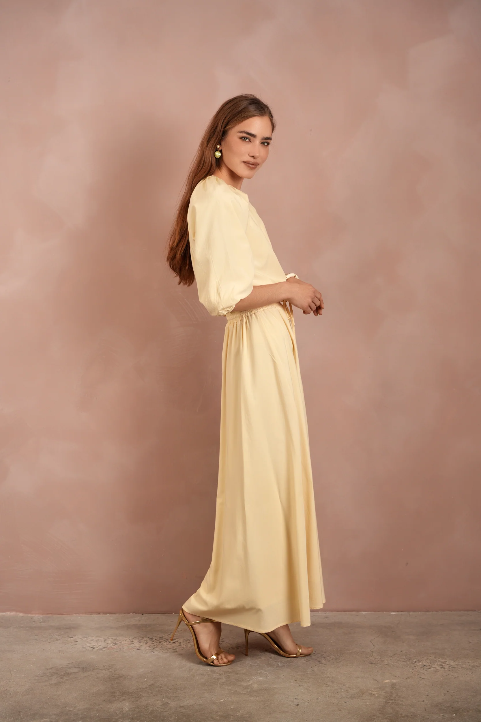 Elastic Waist Flared Skirt - Image 6