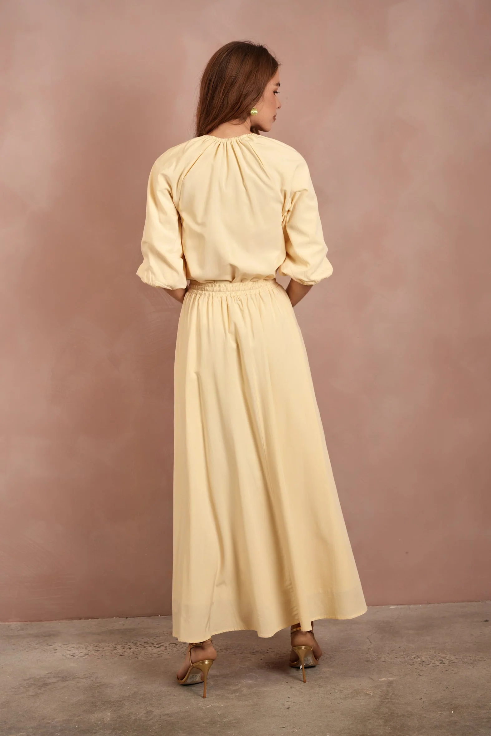 Elastic Waist Flared Skirt - Image 7