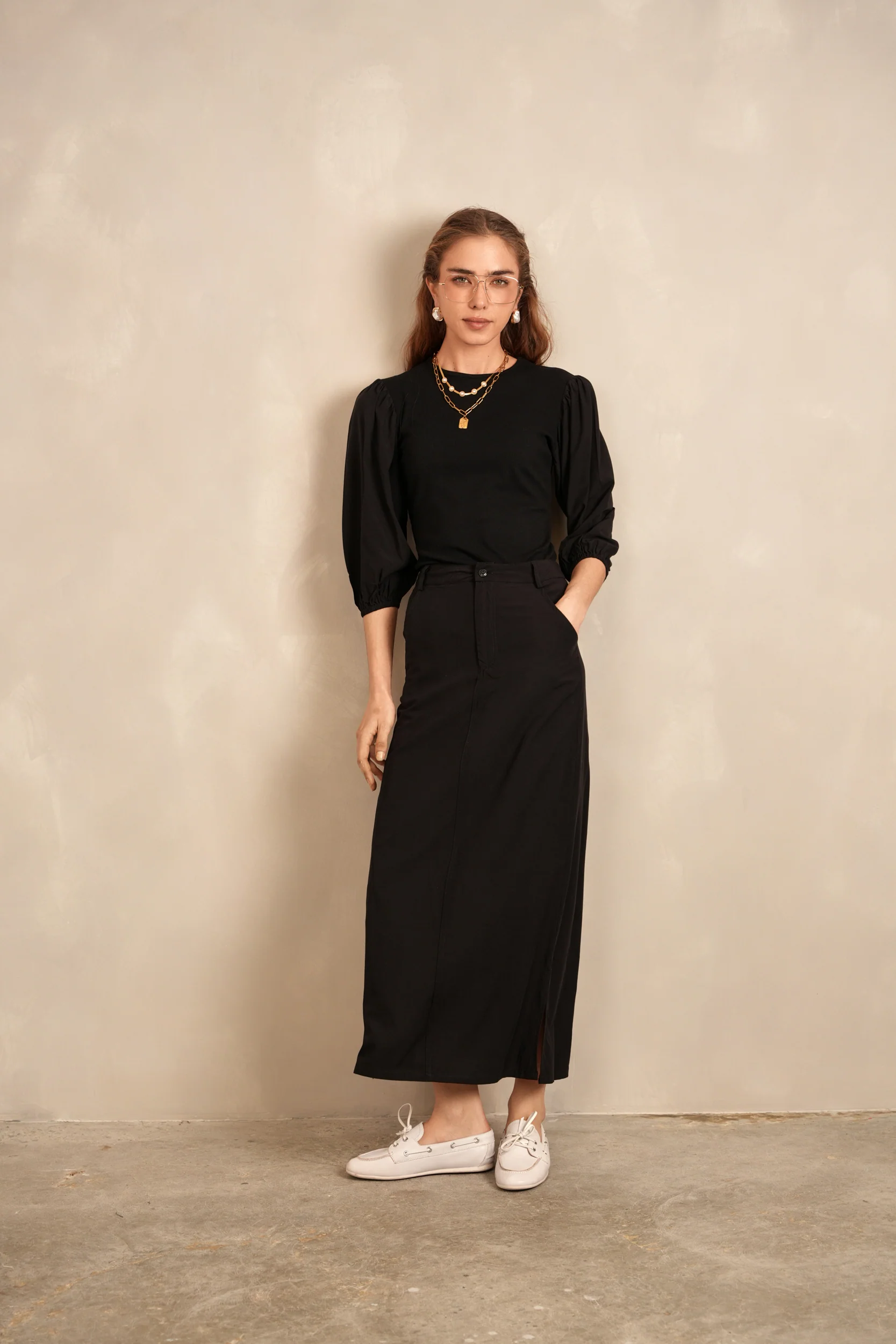 Straight Cotton Skirt - Image 2