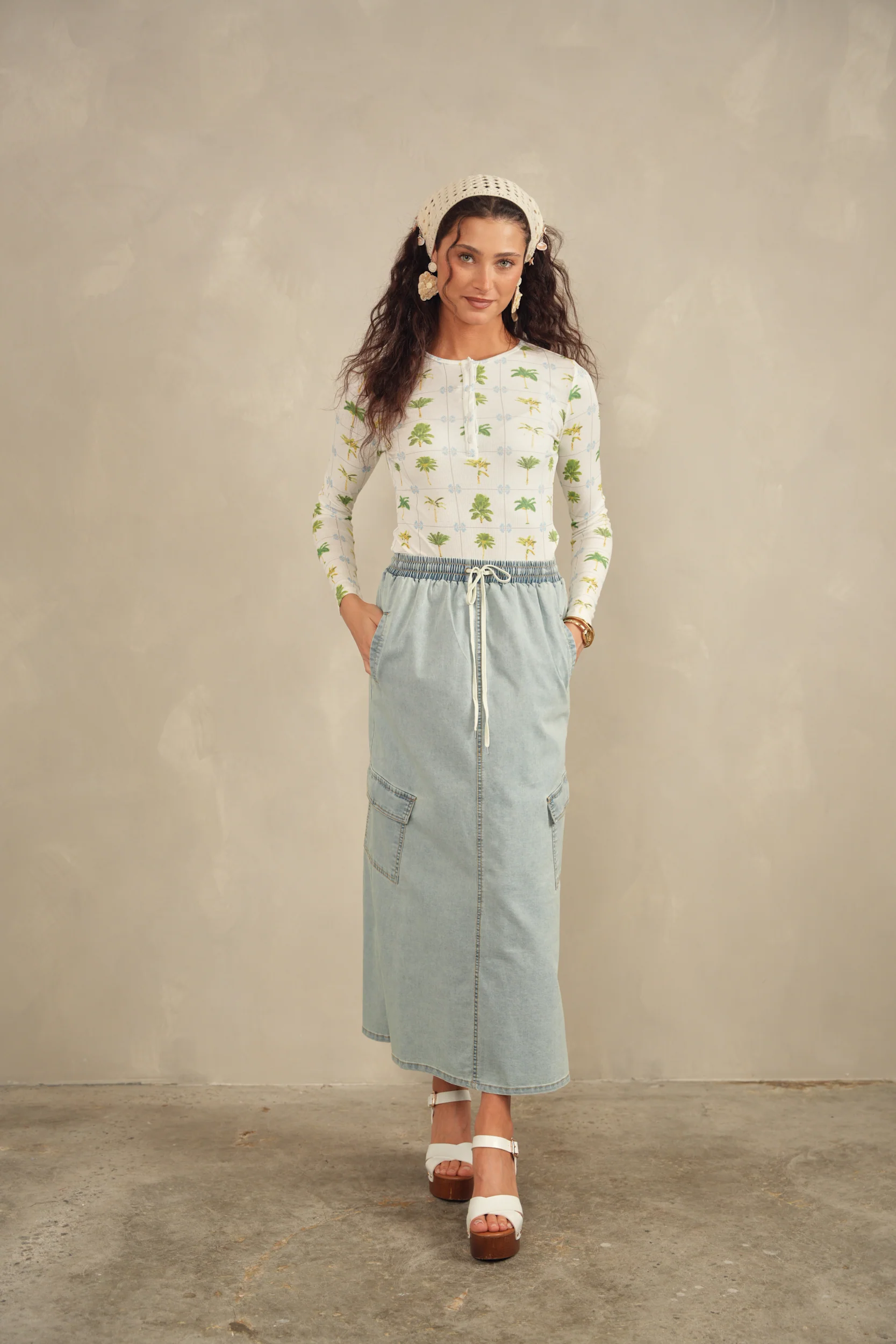Cargo Denim Skirt - Image 6