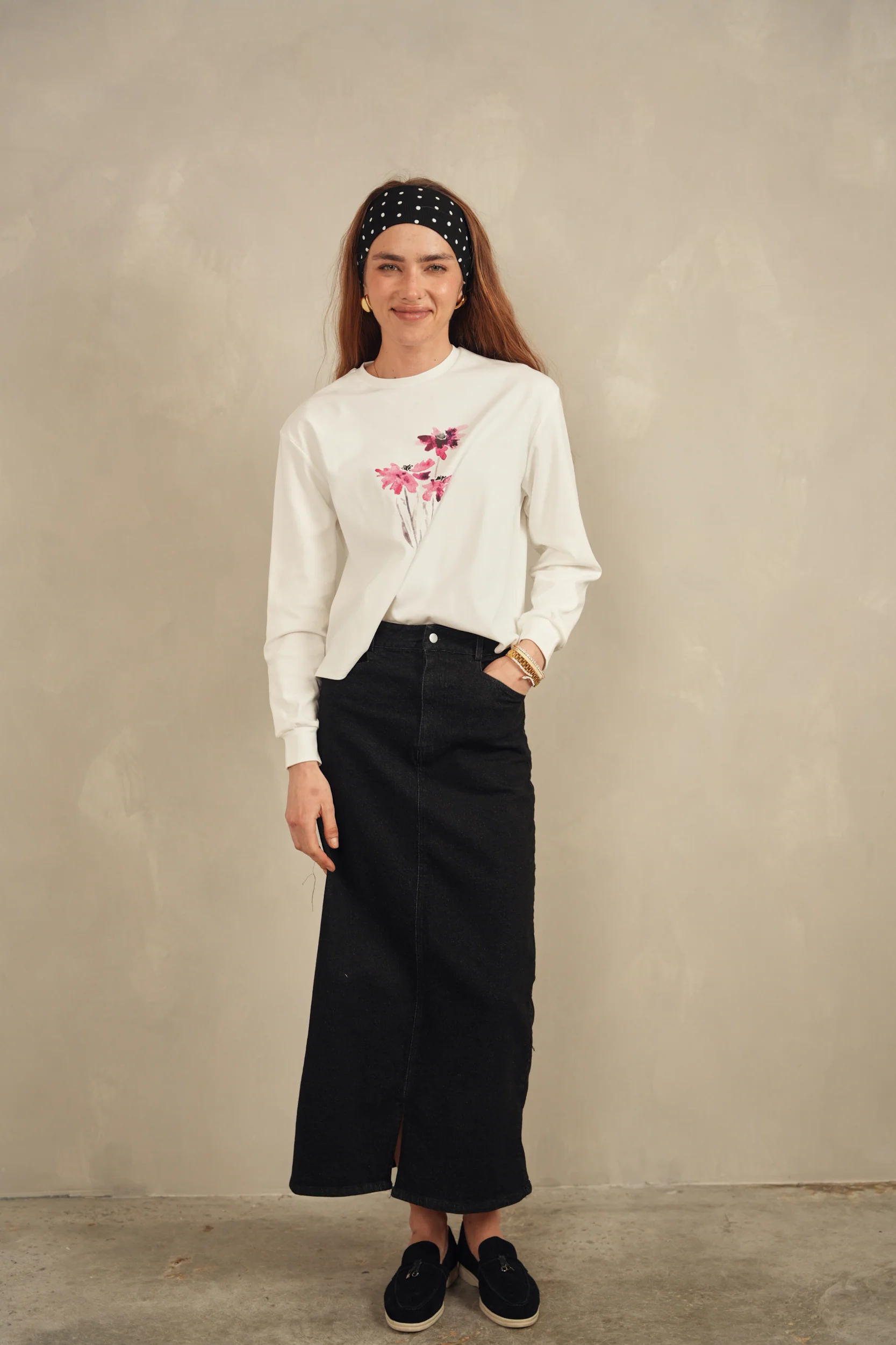 Denim Basic Skirt - Image 11