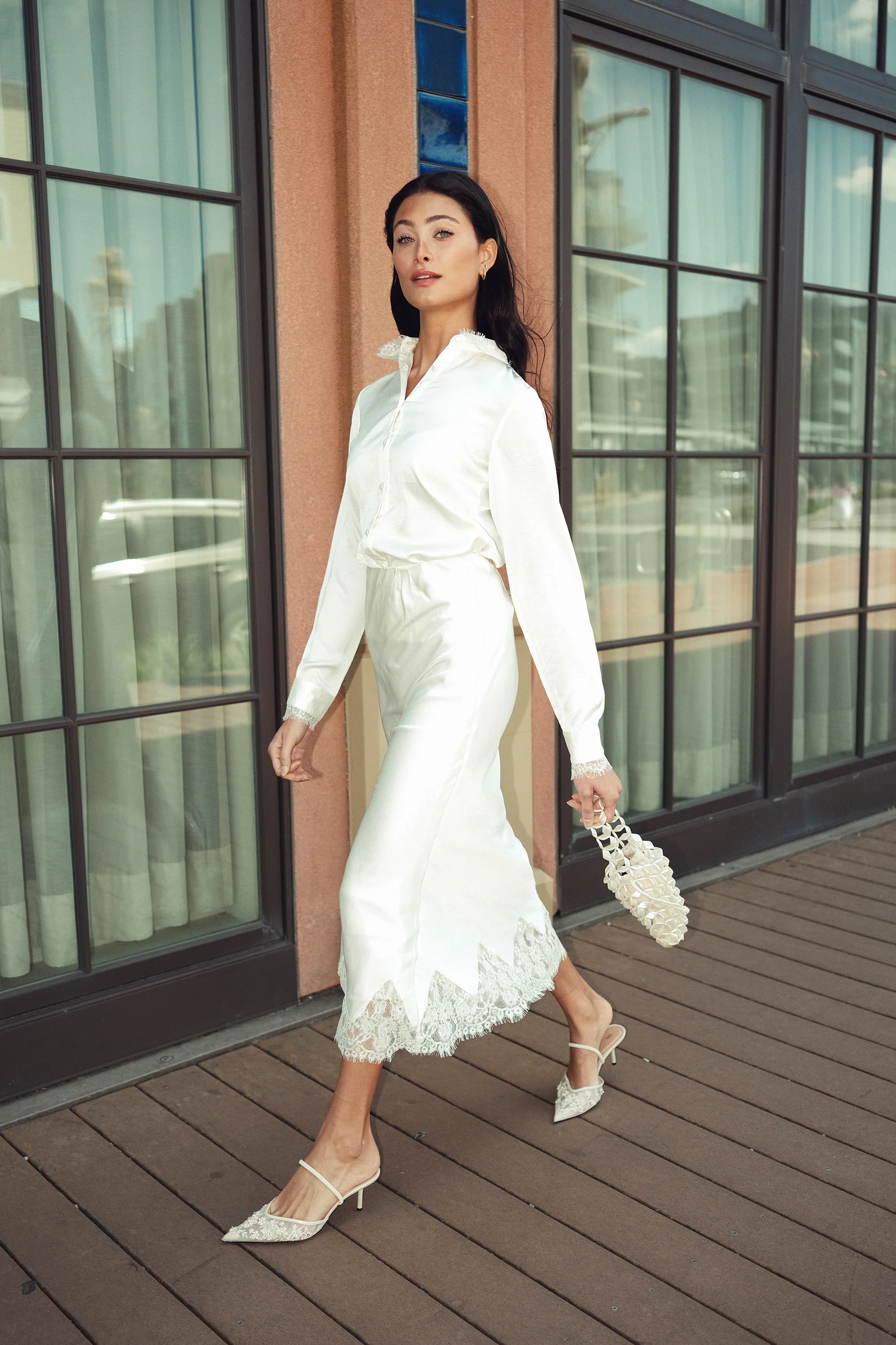 Slip Skirt With Lace - Image 11